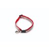 Beeztees Halsband für Katzen, reflektierend, grau/rot