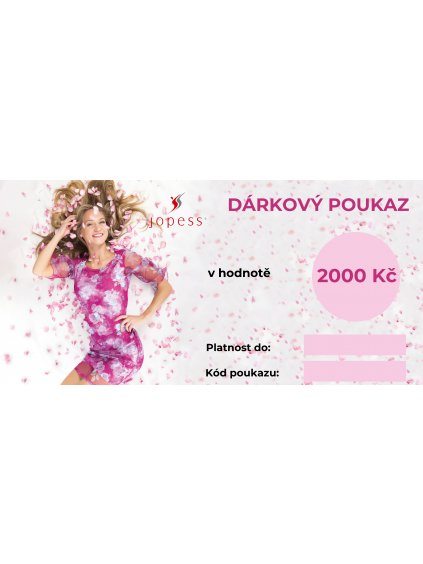 Dárkový poukaz 2000 Kč