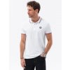 eng pl Mens polo shirt with contrast trim white V4 S1635 122214 5