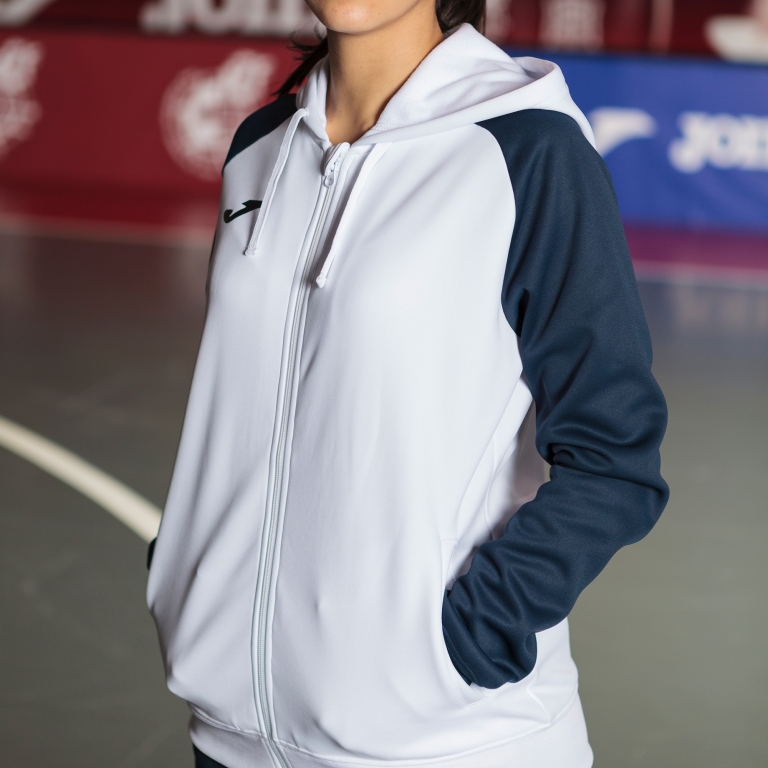 Joma ACADEMY IV – dámská tepláková bunda s kapucí 901336 N.O.S. týmové oblečení pro ženy