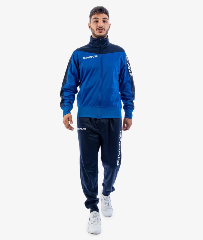 Givova ROMA N.O.S. – tepláková souprava bez kapuce (tricot), unisex pro kluby, školy a kempy