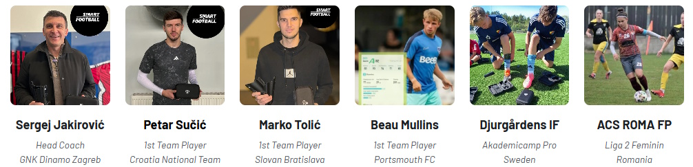 Hráči a trenéři využívající INSAIT JOY