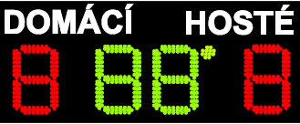 Výsledková tabule na stadion – přehledné zobrazení