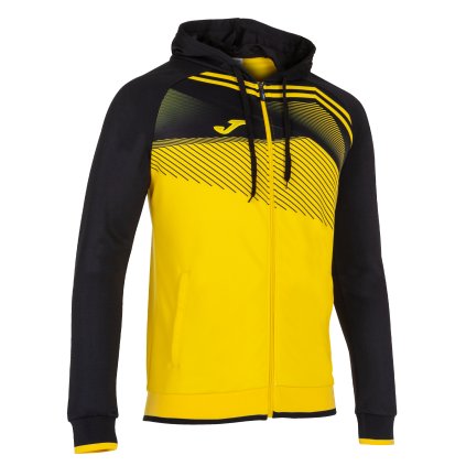 MIKINA JOMA SUPERNOVA II | PLNÝ ZIP S KAPUCÍ | ŽLUTÁ-ČERNÁ