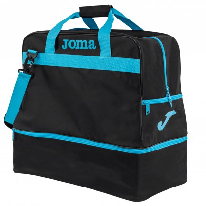 TAŠKA JOMA TRAINING III BLACK-FLUOR TURQUOISE -LARGE-