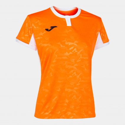 TRIČKO JOMA TOLETUM II ORANŽOVÁ-BÍLÁ K/R