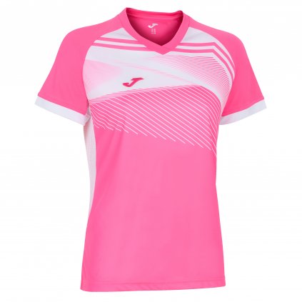 TRIČKO JOMA SUPERNOVA II RŮŽOVÁ FLUO-BÍLÁ K/R