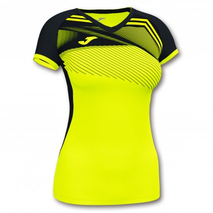 TRIČKO JOMA SUPERNOVA II ŽLUTÁ FLUO-ČERNÁ K/R