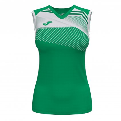 TRIČKO JOMA SUPERNOVA II ZELENÁ-BÍLÁ BEZ RUKÁVŮ