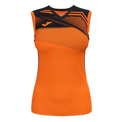 TRIČKO JOMA SUPERNOVA II ORANŽOVÁ-ČERNÁ BEZ RUKÁVŮ