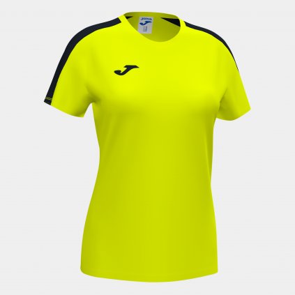 TRIČKO DÁMSKÉ JOMA ACADEMY | ŽLUTÁ FLUO-ČERNÁ | K/R