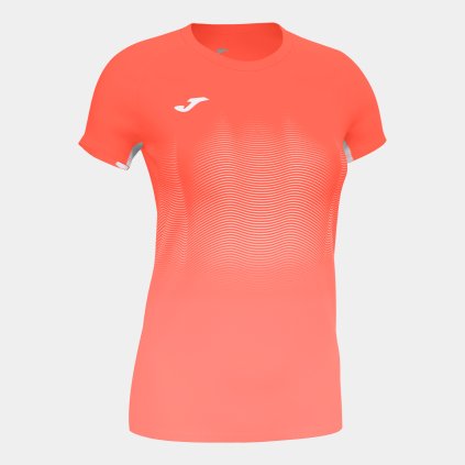 TRIČKO JOMA ELITE VII KORÁLOVÁ FLUO-BÍLÁ K/R