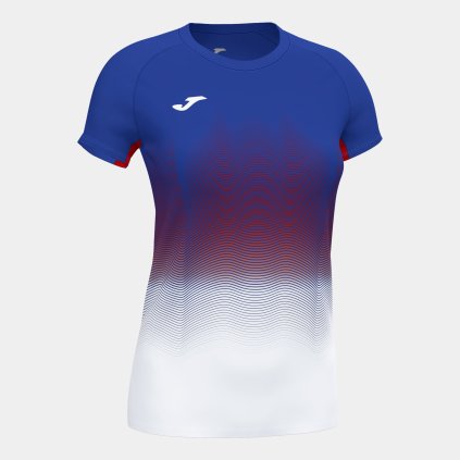 TRIČKO JOMA ELITE VII SVĚTLE MODRÁ-BÍLÁ-ČERVENÁ K/R