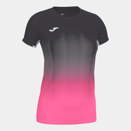 TRIČKO JOMA ELITE VII ČERNÁ-RŮŽOVÁ FLUO-BÍLÁ K/R