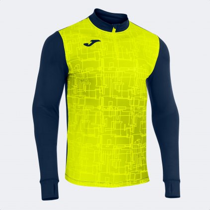 MIKINA JOMA ELITE VIII | POLOZIP | TMAVĚ MODRÁ-ŽLUTÁ FLUO