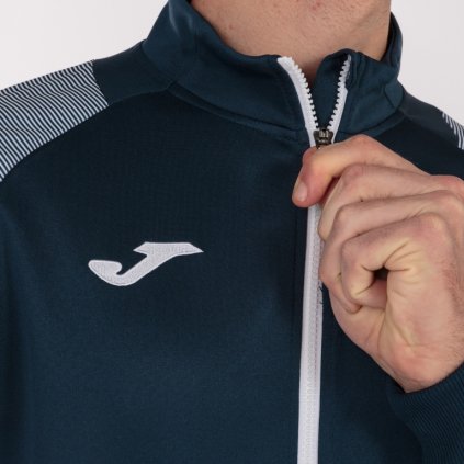 MIKINA JOMA ESSENTIAL II | PLNÝ ZIP | TMAVĚ MODRÁ-BÍLÁ