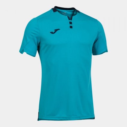 TRIČKO JOMA GOLD IV | TYRKYSOVÁ FLUO-TMAVĚ MODRÁ | K/R
