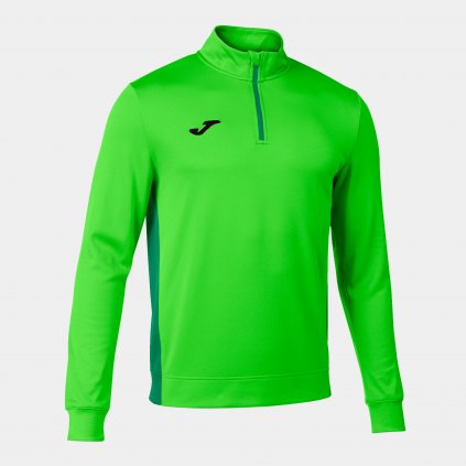 MIKINA JOMA WINNER II | POLOZIP | ZELENÁ FLUO