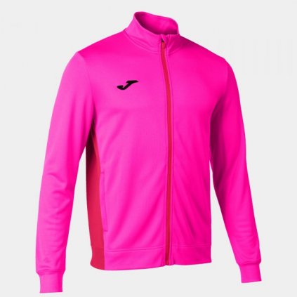 MIKINA JOMA WINNER II | PLNÝ ZIP | RŮŽOVÁ FLUO