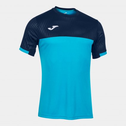 TRIČKO JOMA MONTREAL | TYRKYSOVÁ FLUO-TMAVĚ MODRÁ | K/R