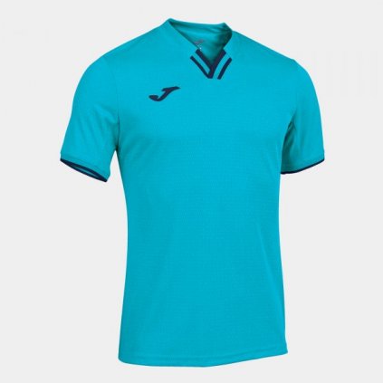 TRIČKO JOMA TOLETUM IV | TYRKYSOVÁ FLUO-TMAVĚ MODRÁ | K/R