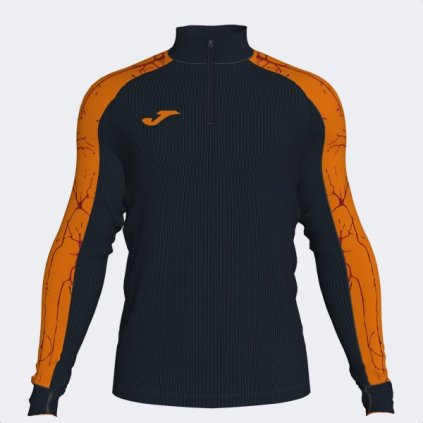 MIKINA JOMA ELITE IX | POLOZIP | ČERNÁ-ORANŽOVÁ