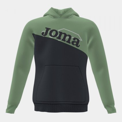 MIKINA JOMA PARK | S KAPUCÍ | ČERNÁ-KHAKI *