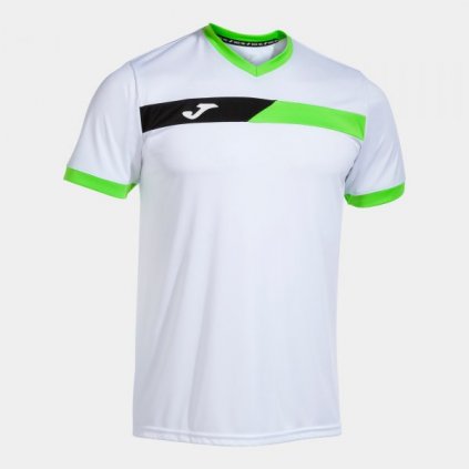 TRIČKO JOMA COURT | BÍLÁ-ZELENÁ FLUO-ČERNÁ | K/R *
