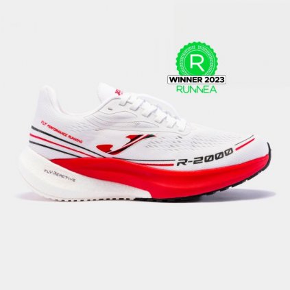 UNISEX BĚŽECKÉ BOTY JOMA R2000 | BÍLÁ-ČERVENÁ *