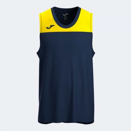 PHOENIX III SLEEVELESS SHIRT DARK NAVY YELLOW (Velikost 3XS)