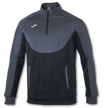 MIKINA JOMA ESSENTIAL | POLOZIP | ŠEDÁ-ČERNÁ