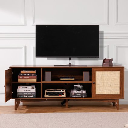 Rattan TV szekrény 191cm dió