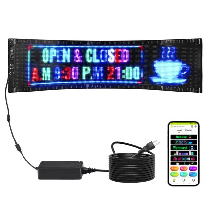 Programozható LED kijelző 83,5x20cm
