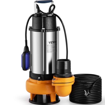 2200 W-os merülő vízszivattyú automatikus úszókapcsolóval