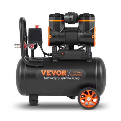 Légkompresszor 900 W 90 PSI 70 dB Ultra csendes, olajmentes