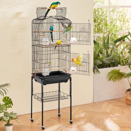 Nagyméretű kalitkára való madárketrec 457x355x1510 mm