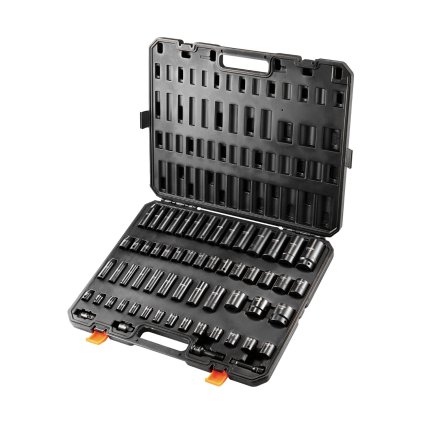Ütőhüvely-készlet 59 db-os 6-pontos 3/8" és 1/2" meghajtó bit racsnis szerszámkészlet