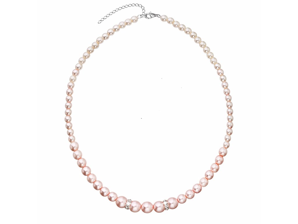 Perlový náhrdelník růžový 32036.3