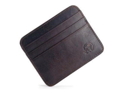 Kožené pouzdro na kreditní karty a vizitky Brown II.