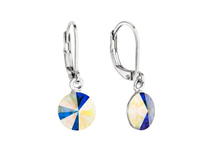 32054 nausnice bizuterie visaci s krystalem swarovski ab efekt kulate 51080 2 ab efekt