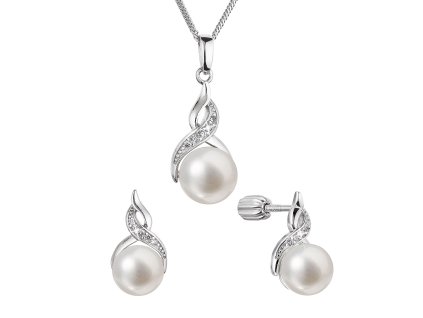 29795 perlova souprava maslicka se zirkony a bilou ricni perlou 29054 1b