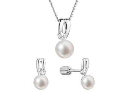 31457 perlova souprava se zirkony a bilou ricni perlou 29067 1b