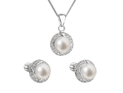 19559 perlova souprava vcetne retizku z ricnich perel bila 29004 1