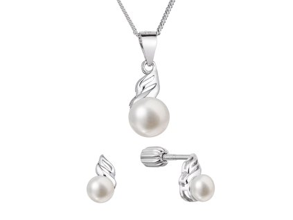 29849 perlova souprava z ricnich perel bila 29046 1b