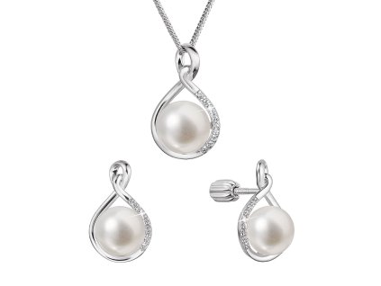 29645 perlova souprava z ricnich perel bila 29058 1b