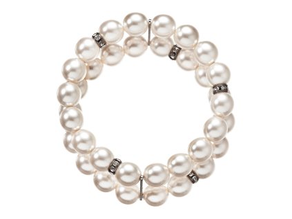 32237 perlovy naramek dvourady bily 33065 1 bila