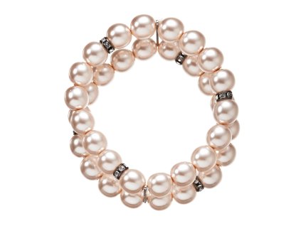 32255 perlovy naramek dvourady ruzovy 33065 3 rose