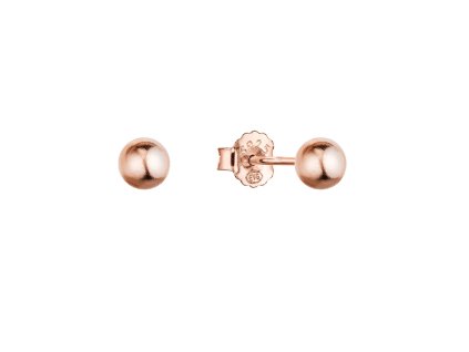 30125 pozlacene stribrne nausnice pecky mala kulicka 61014 rose gold