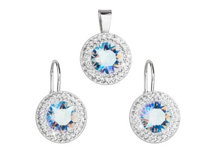 20681 sada sperku s krystaly swarovski nausnice a privesek modre kulate 39107 3 light sapphire shimmer