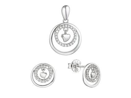 30107 stribrna sada sperku krouzky se zirkony a male srdicko uprostred 19034 1